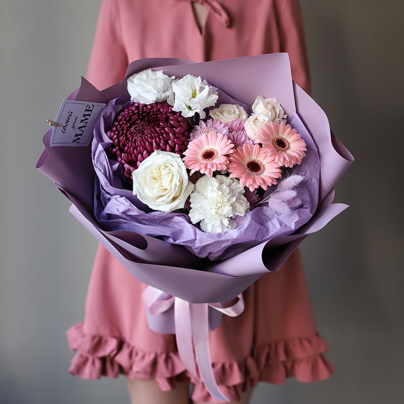 Сборный букет цветов для мамы